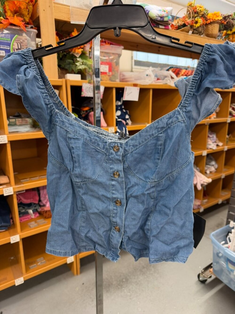 Lulus Denim Top